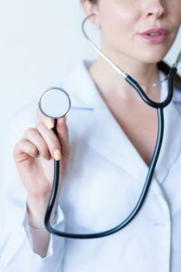 this is the image of a doctor holding a stethoscope